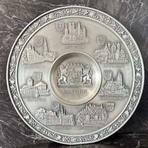Zinn Becker Bayern Wall Decor 95% Zinn Gegossen